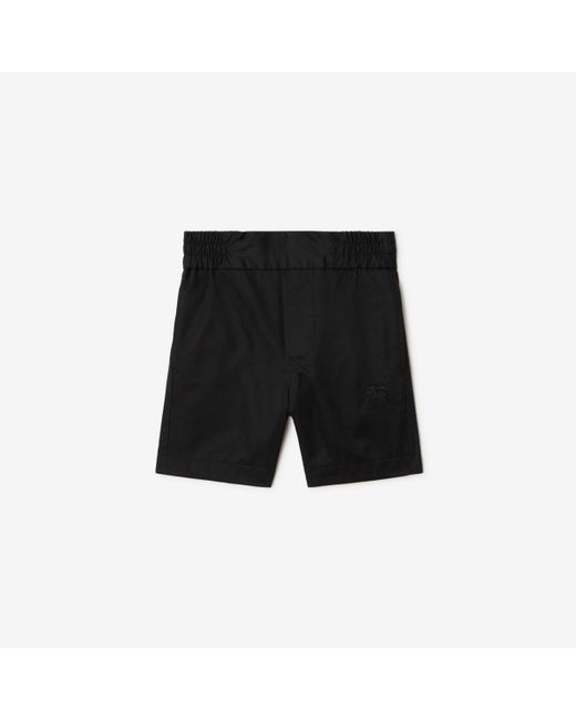 Burberry Black Cotton Shorts for men