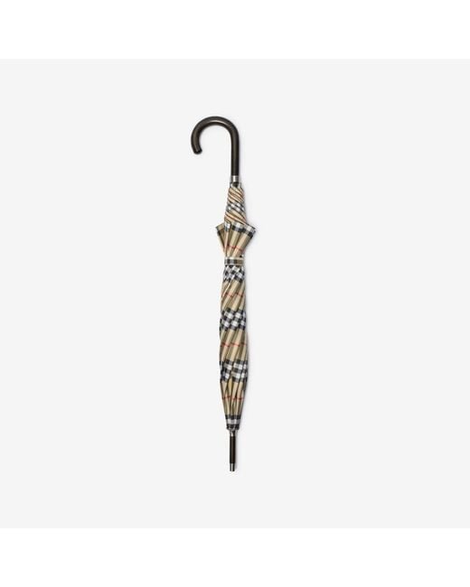 Burberry Metallic Check Walking Umbrella
