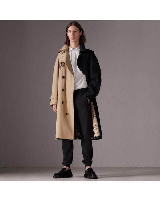 Burberry Cotton Gosha X Two-tone Trench Coat for Men | Lyst