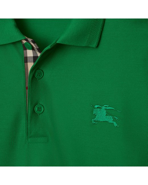 Burberry Cotton Polo Shirt in Green für Herren