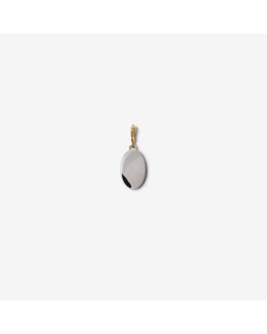 Burberry White Knight Stamp Enamel Charm