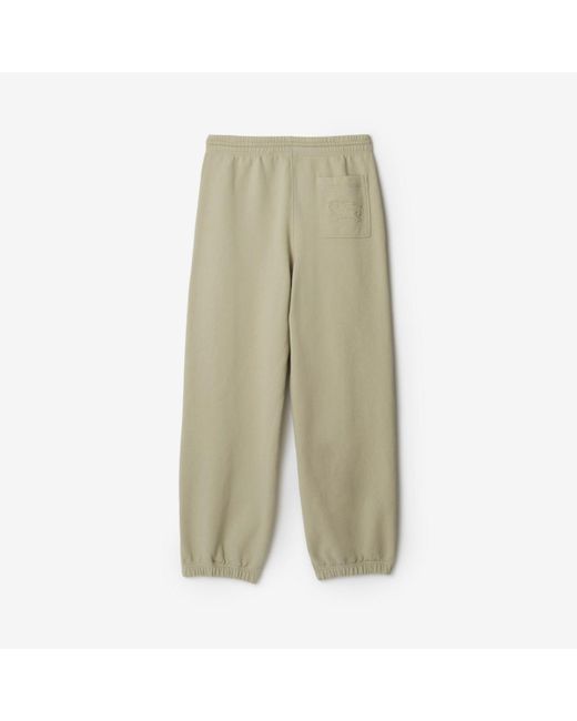 Burberry Green Cotton Jogging Pants for men