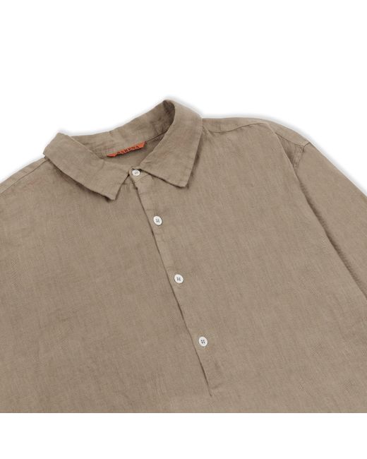 barena henley linen shirt item