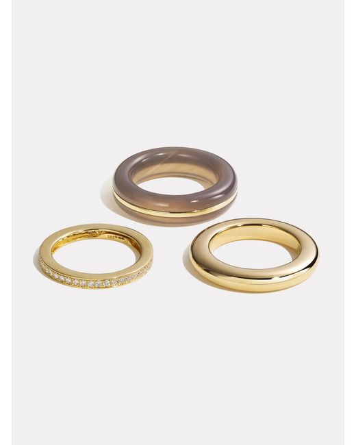 BY PARIAH Natural Classic Ring Stack