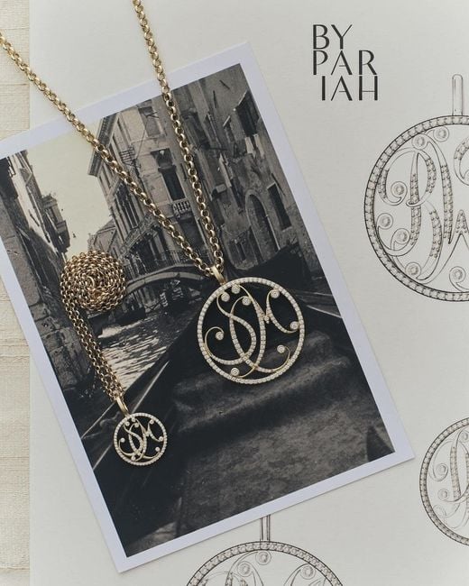 BY PARIAH White The Initial Pendant