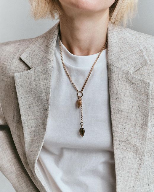 BY PARIAH White Pebble Pendant