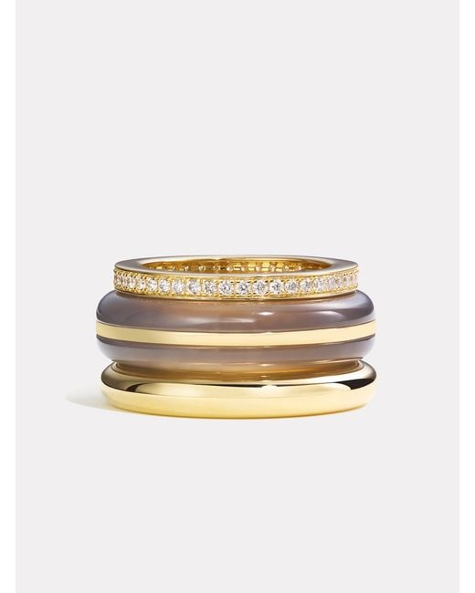 BY PARIAH Natural Classic Ring Stack