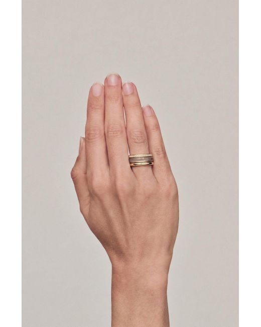 BY PARIAH Natural Slim Classic Ring Stack Agate