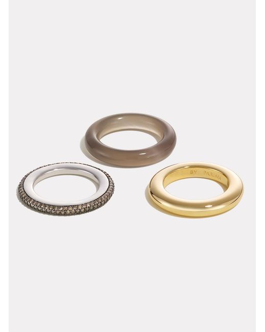 BY PARIAH Natural Aurea Ring Stack
