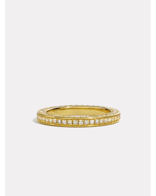 BY PARIAH Metallic Triple Diamond Eternity Ring
