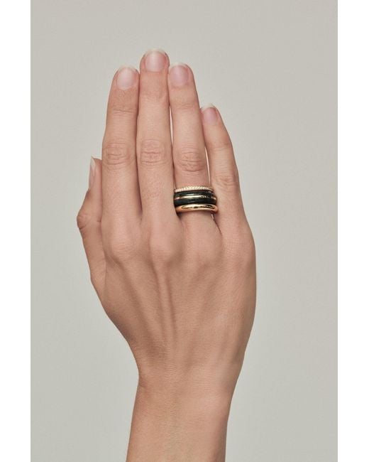 BY PARIAH Multicolor Classic Ring Stack