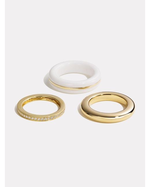 BY PARIAH Natural Classic Ring Stack