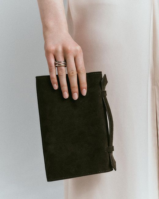 BY PARIAH White Essential Gem Stacking Ring