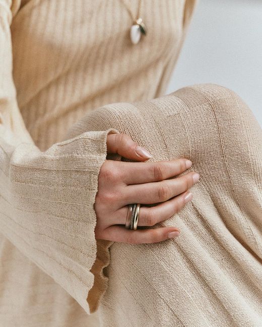 BY PARIAH Natural Aurea Ring Stack
