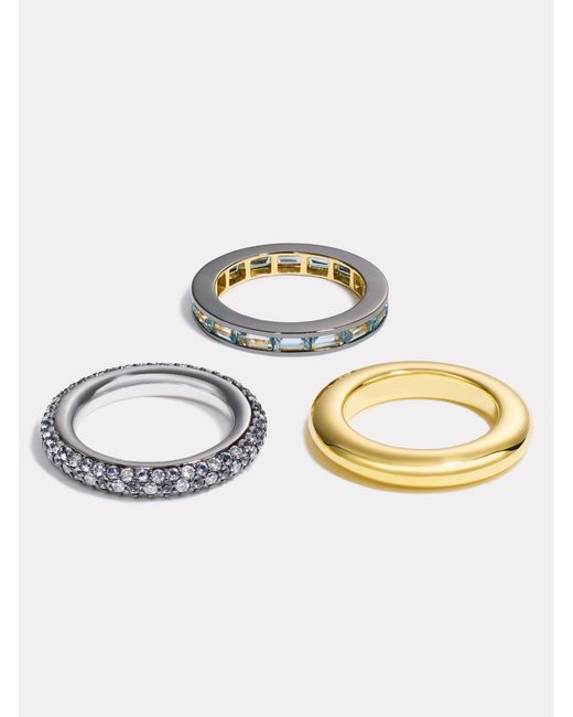 BY PARIAH Multicolor Prism Ring Stack