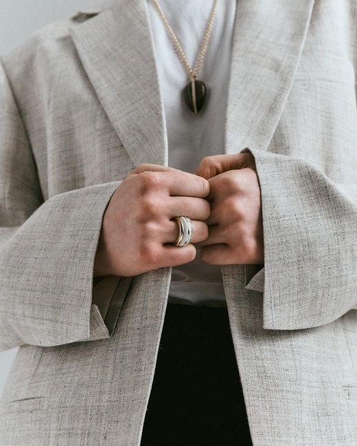 BY PARIAH Natural Classic Ring Stack