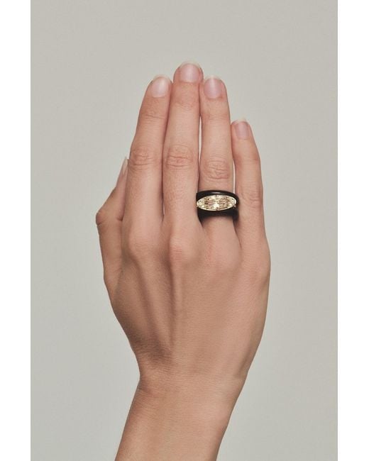BY PARIAH Natural Ellipse Ring Stack