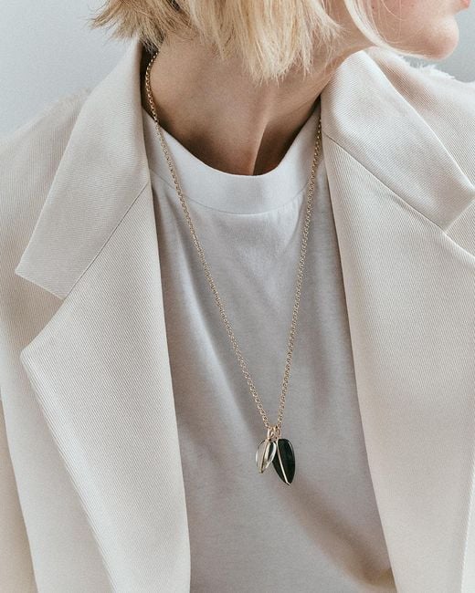 BY PARIAH White Diamond Pebble Pendant
