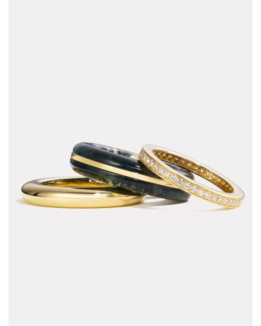 BY PARIAH Multicolor Classic Ring Stack