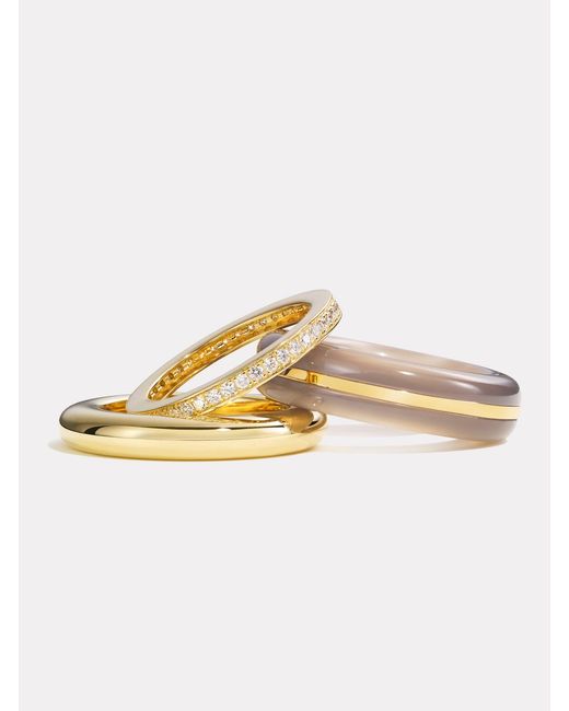 BY PARIAH Natural Classic Ring Stack