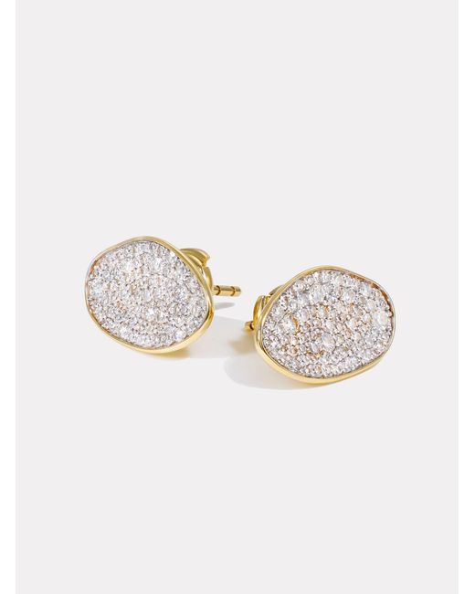 BY PARIAH Multicolor Diamond Cluster Stud Earrings
