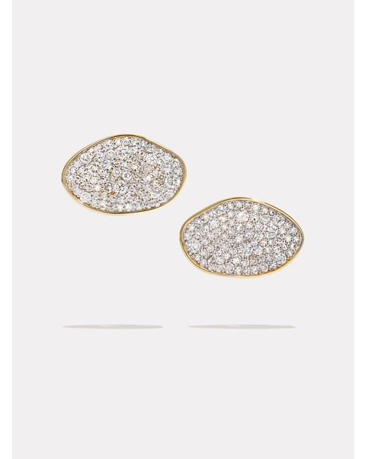 BY PARIAH Multicolor Diamond Cluster Stud Earrings