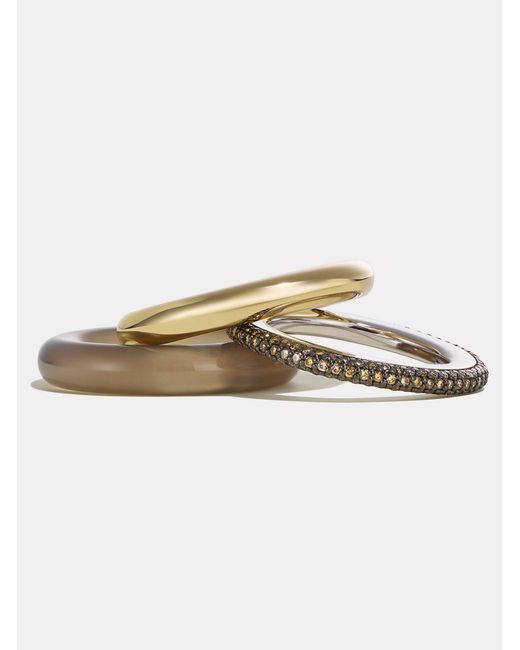 BY PARIAH Natural Aurea Ring Stack