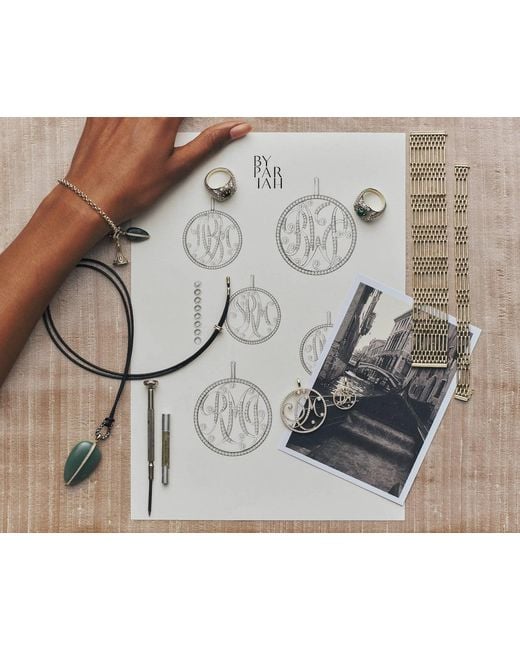 BY PARIAH White The Initial Pendant