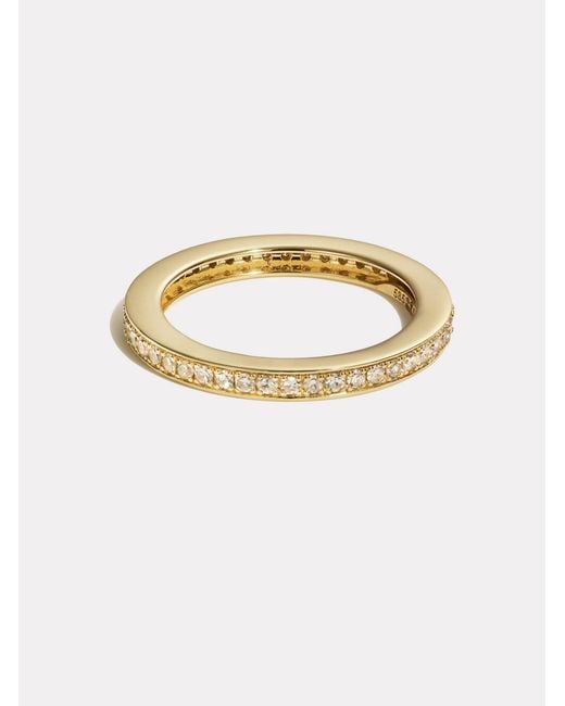 BY PARIAH Metallic Single Line Diamond Band