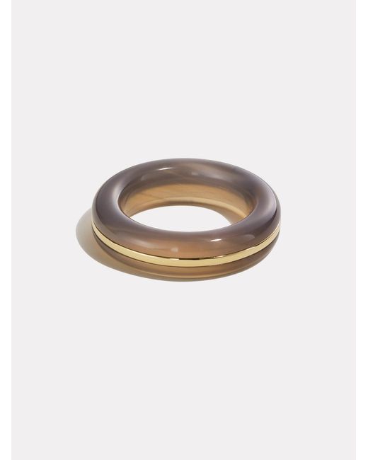 BY PARIAH White Essential Gem Stacking Ring