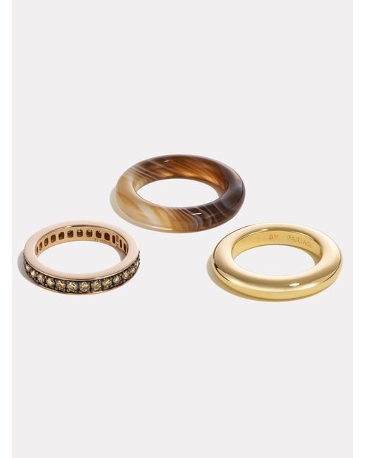 BY PARIAH Natural Kalahari Ring Stack