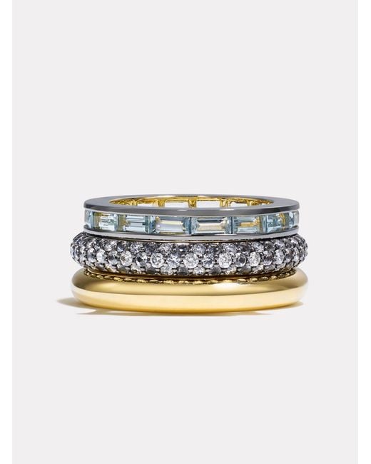 BY PARIAH White Prism Stacking Ring