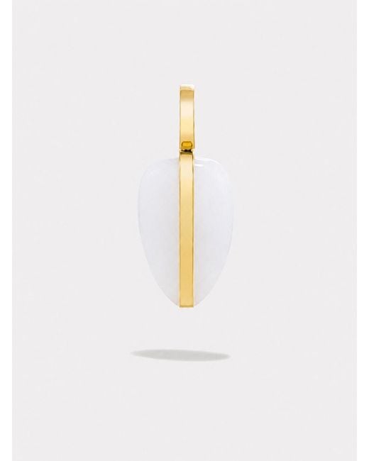 BY PARIAH White Pebble Pendant