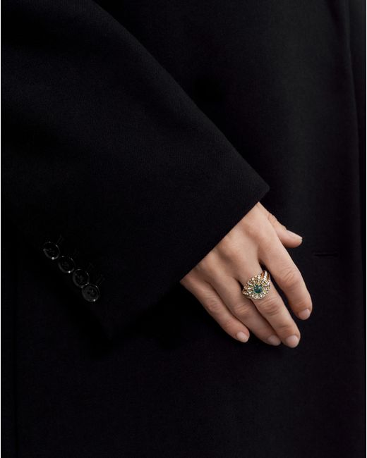 BY PARIAH Metallic Aurora Cocktail Ring