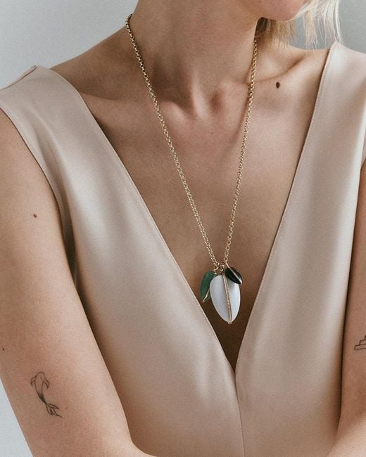 BY PARIAH Green Pebble Pendant