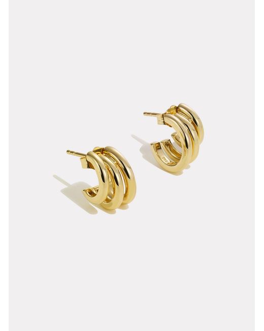 BY PARIAH White Classic Earring Stack Stackable Ring Trio