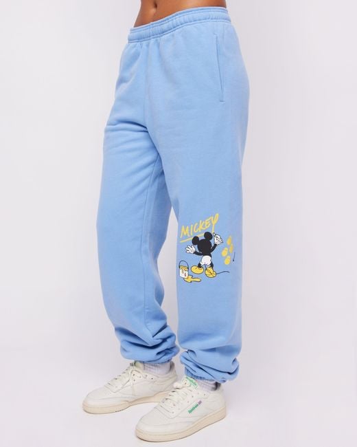 By Samii Ryan Disney Painted Mickey Mouse Sweatpants in Blue