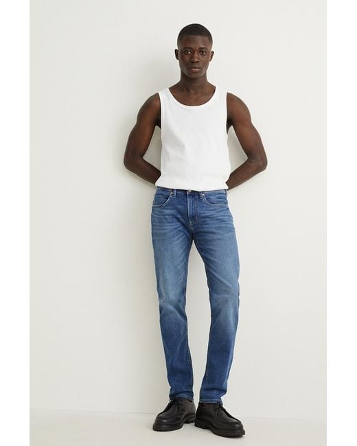Skinny jeans-Flex-LYCRA® C&A de hombre de color Azul | Lyst