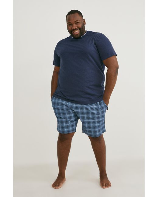 Pijama corto C\u0026A de hombre de color Azul | Lyst