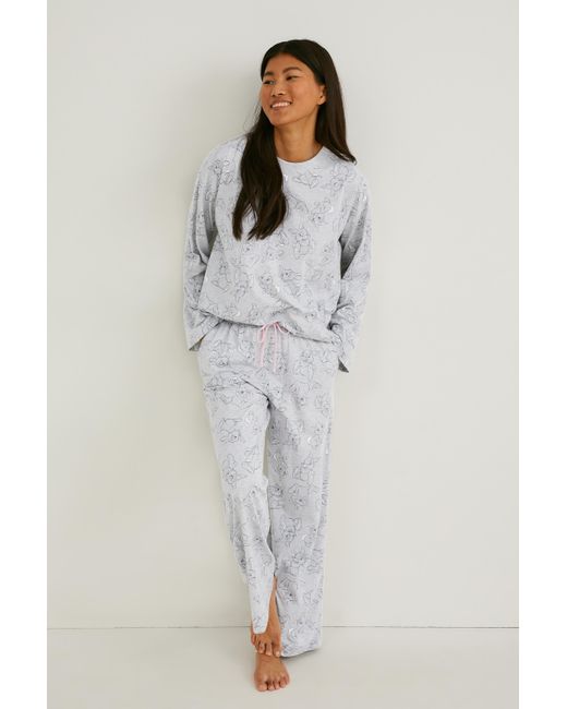 C&A Bas de pyjama Unbranded en coloris Gris Femme Vêtements Vêtements de nuit Pyjamas 