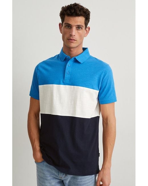 C&A Poloshirt in het Blauw voor heren | Lyst NL