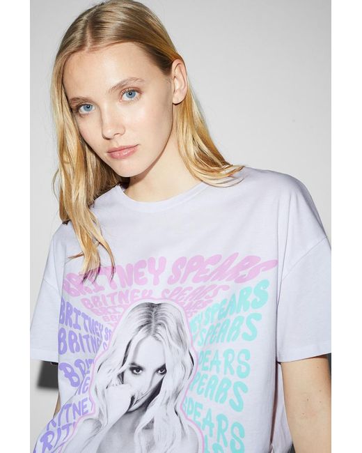 C&A -T-shirt-Britney Spears CLOCKHOUSE en coloris Violet | Lyst