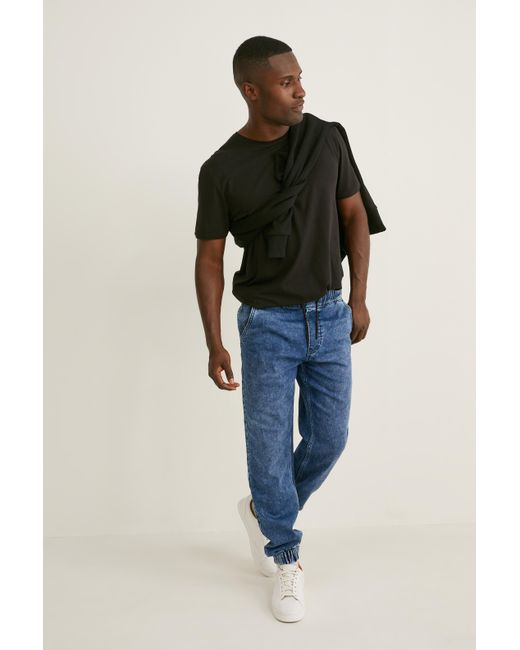 carrot jeans-reciclados CLOCKHOUSE de Denim de color Gris para hombre Hombre Ropa de Vaqueros de Vaqueros slim C&A 