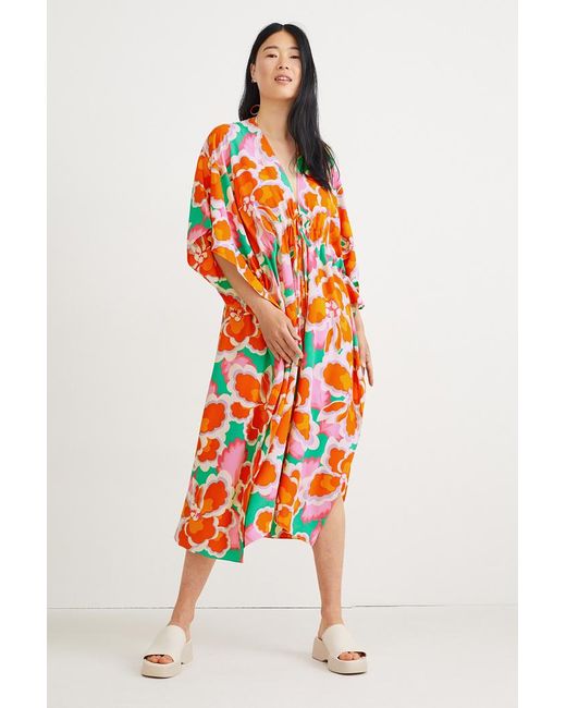 accessoires C&A C&a Kimono-gebloemd in het Oranje | Lyst BE