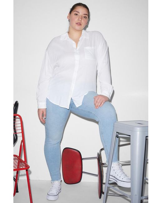 Onbevredigend instinct daar ben ik het mee eens CLOCKHOUSE C&a -skinny Jeans-high Waist in het Blauw | Lyst NL