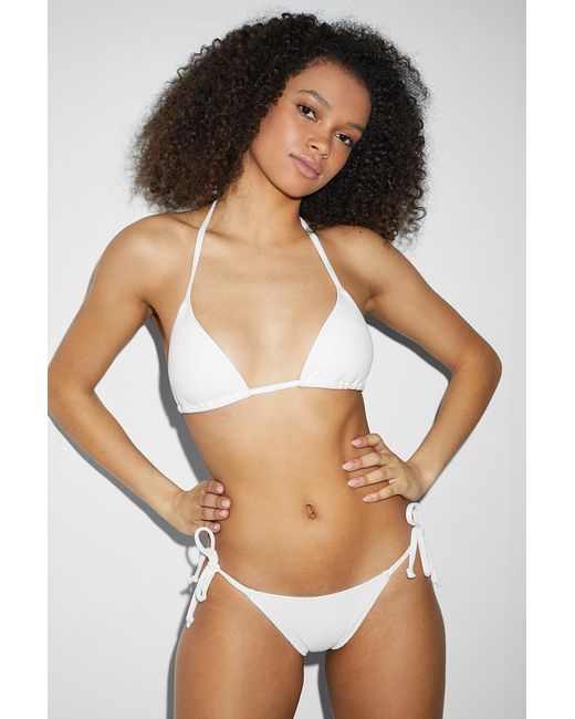 C&A -braguita de bikini de corte brasileño-low waist de CLOCKHOUSE de color  Blanco | Lyst