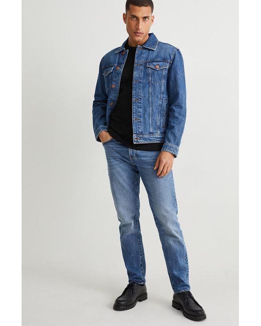 ca�� Tapered Jeans-lycra® in het Blue voor heren