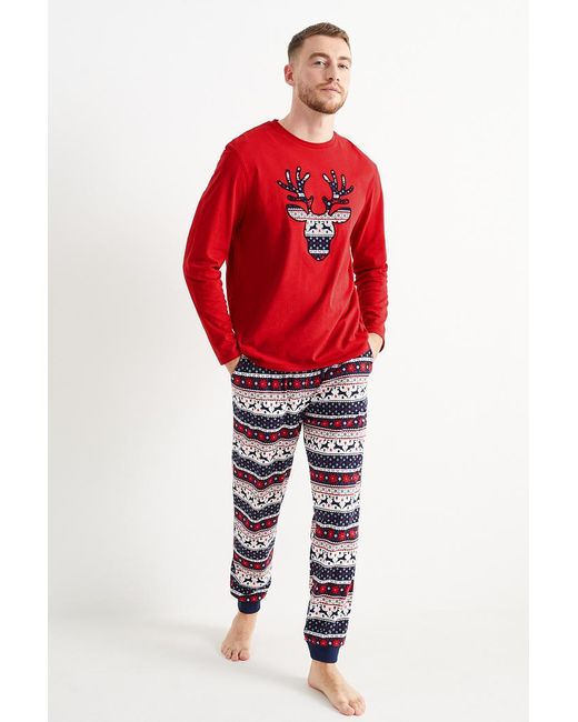 Pyjama de Noël-renne C&A pour homme en coloris Rouge | Lyst