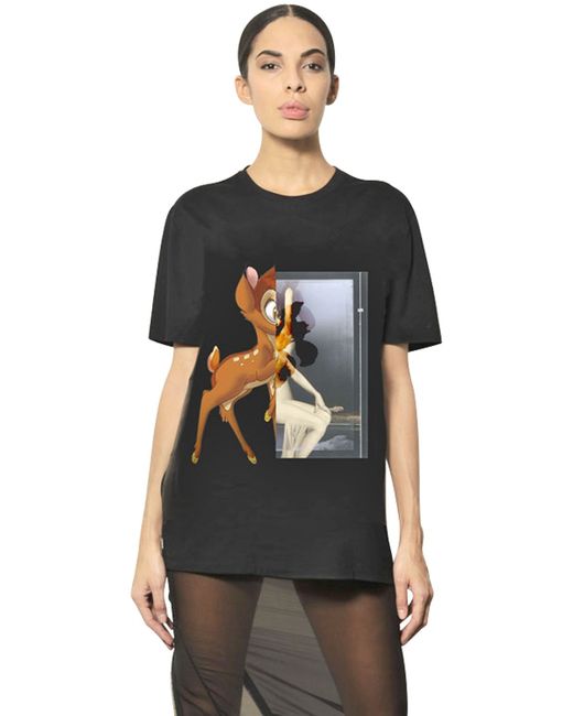 Givenchy Black Bambi Print T-Shirt