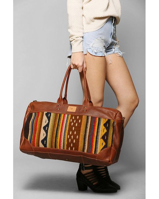 Will Leather Goods Oaxacan Duffel Bag in Brown Lyst
